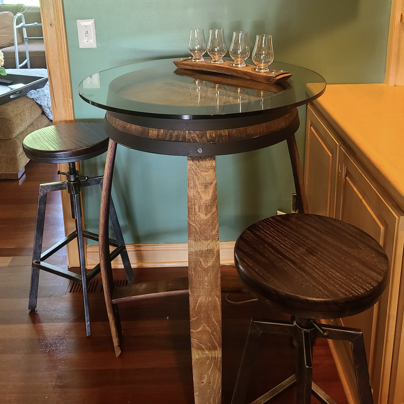 Wine Barrel Bistro Table | Barrel Dreams Inc.