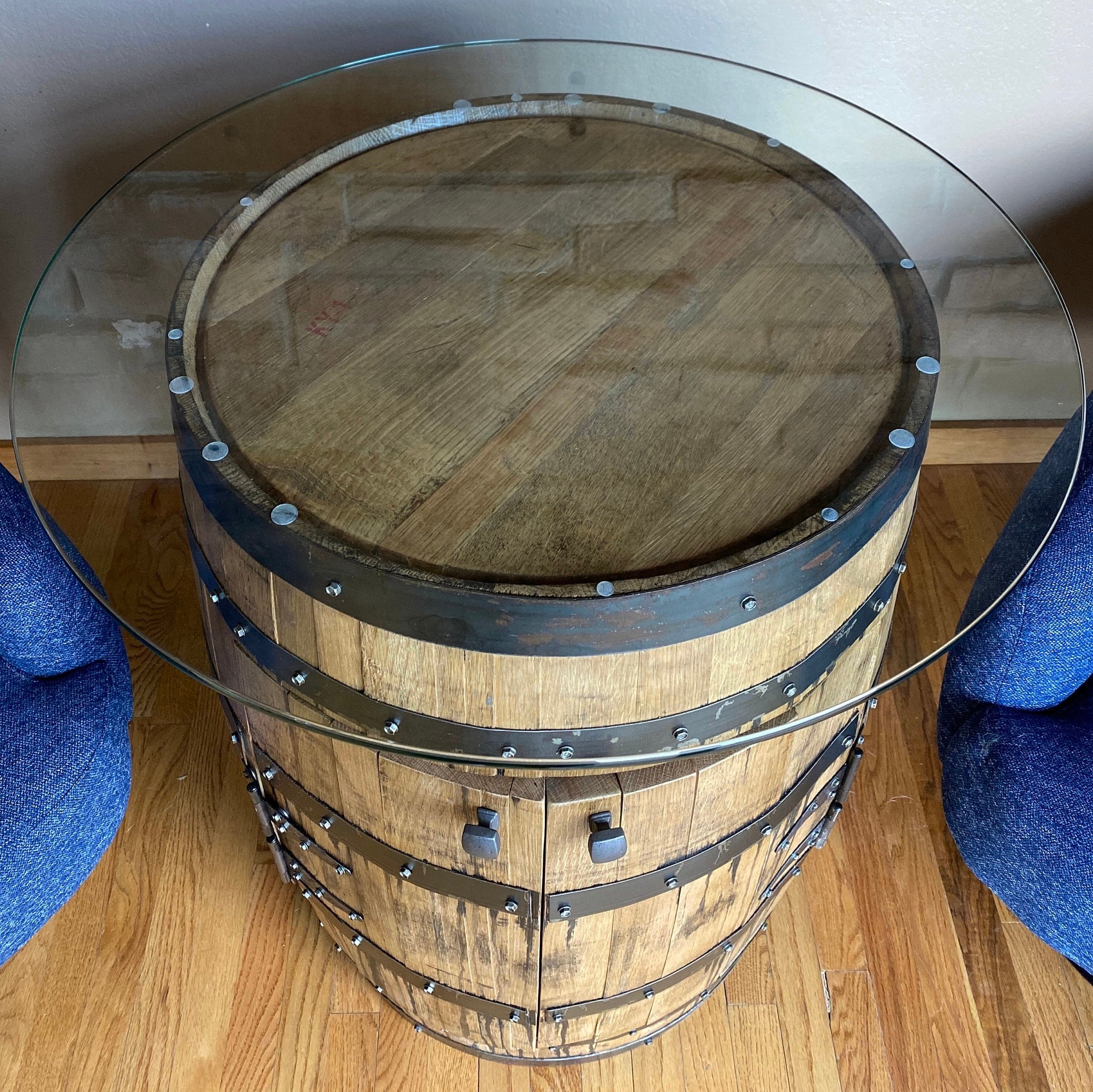 Wine Barrel Glass Top | Barrel Dreams Inc.