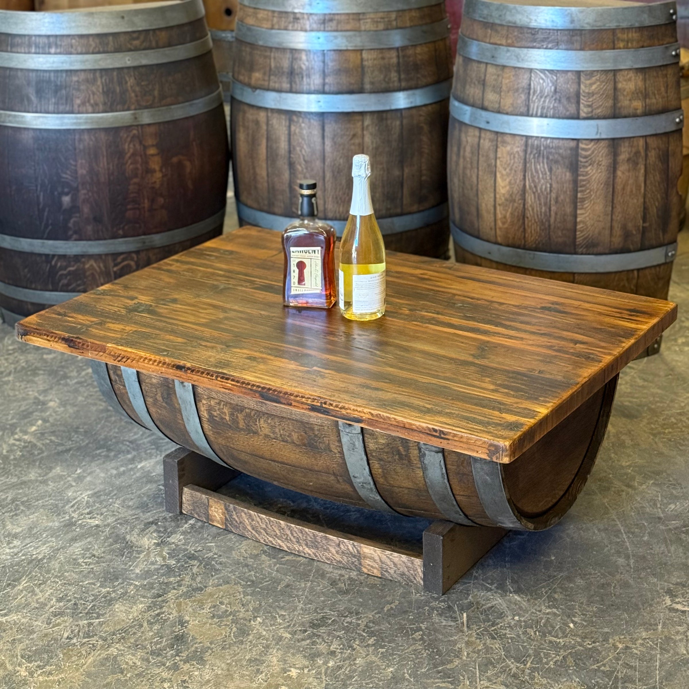 Wine Barrel Coffee Table | Barrel Dreams Inc.