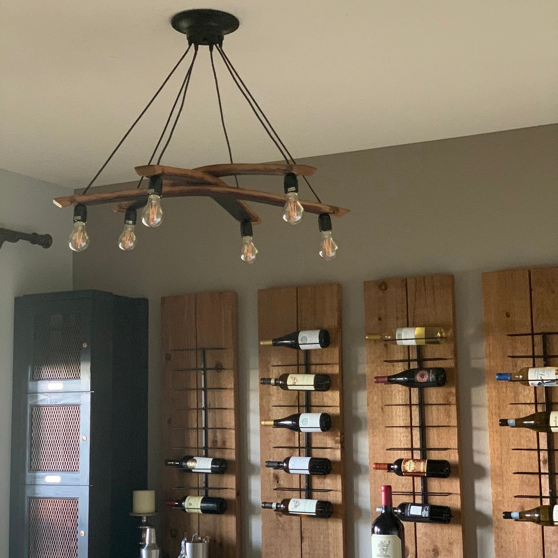 Wine Barrel Stave Chandelier | Barrel Dreams Inc.