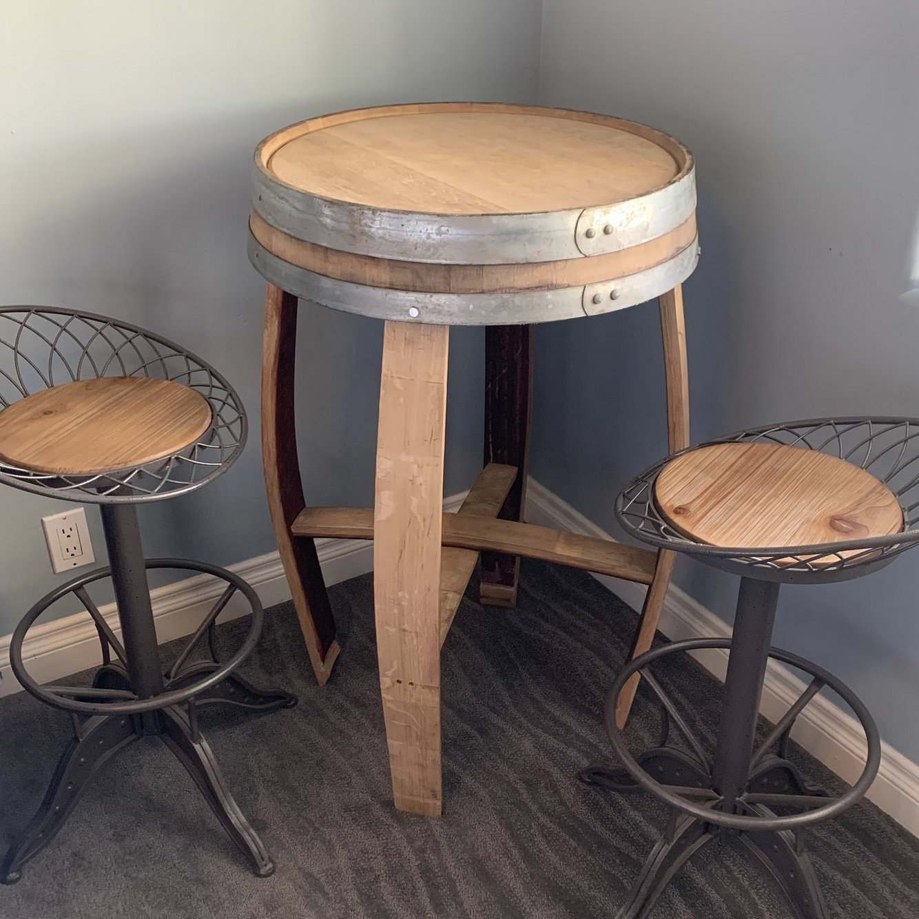Wine Barrel Bistro Table | Barrel Dreams Inc.