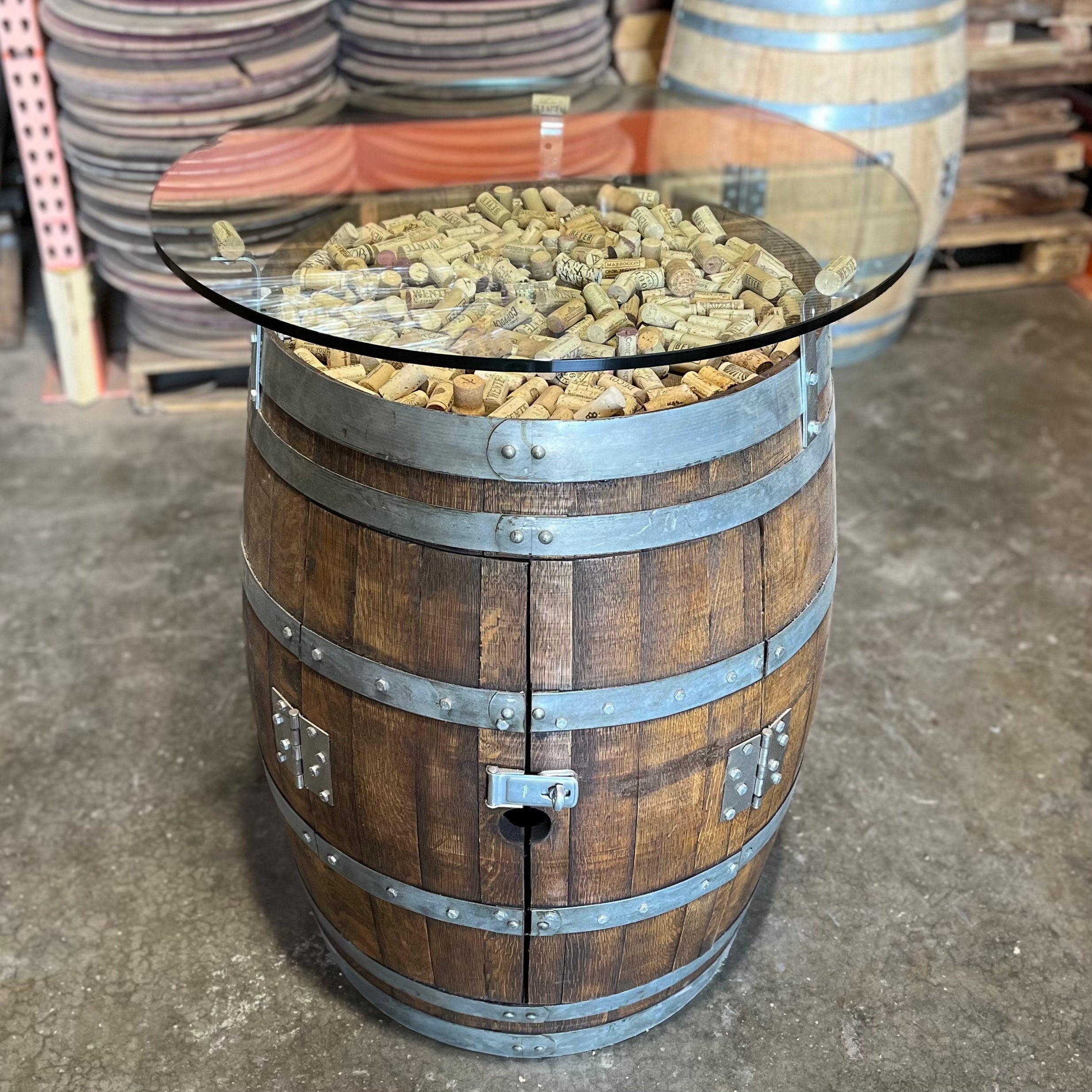 Full Barrel Bistro Table | Barrel Dreams Inc