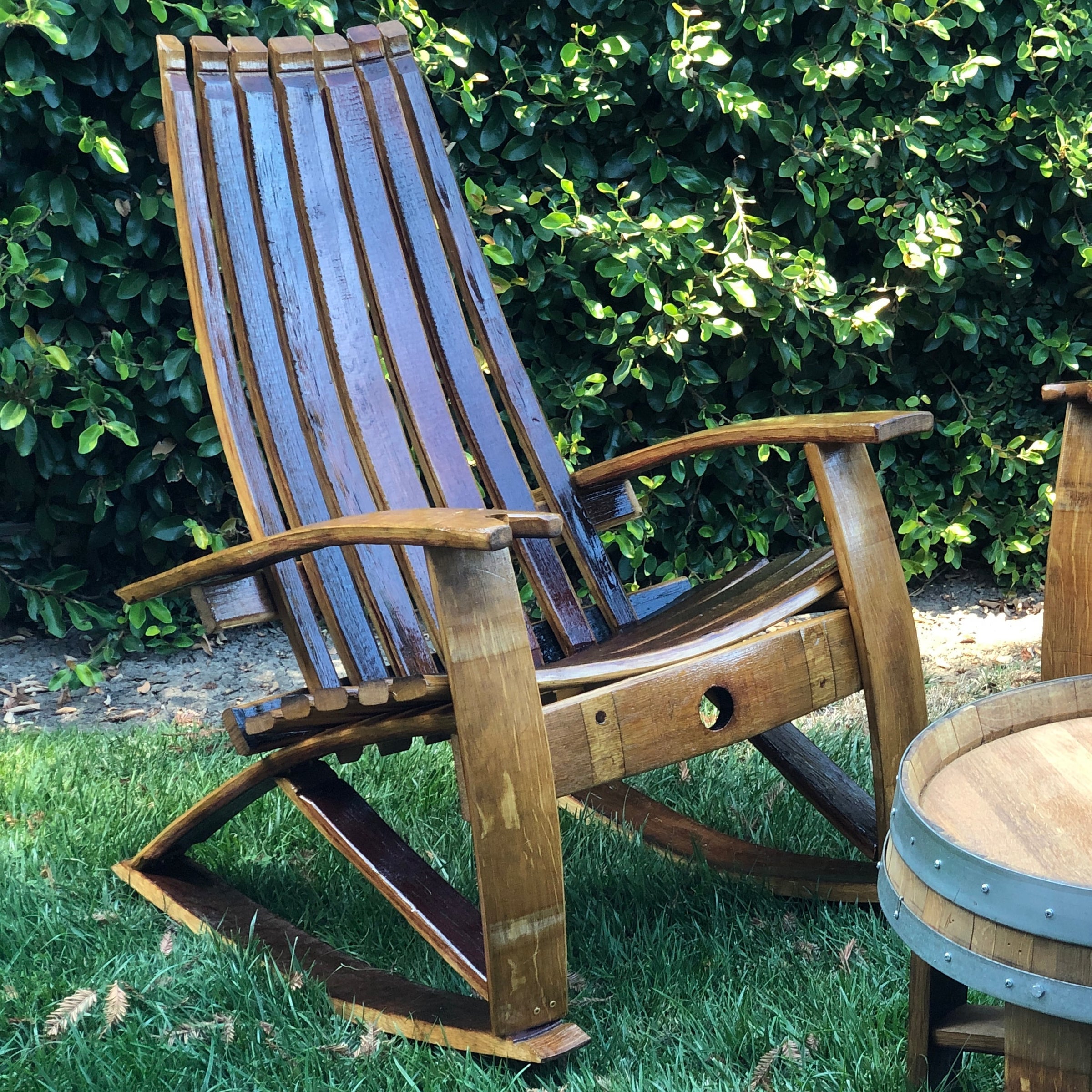 Wine Barrel Adirondack Chairnull
