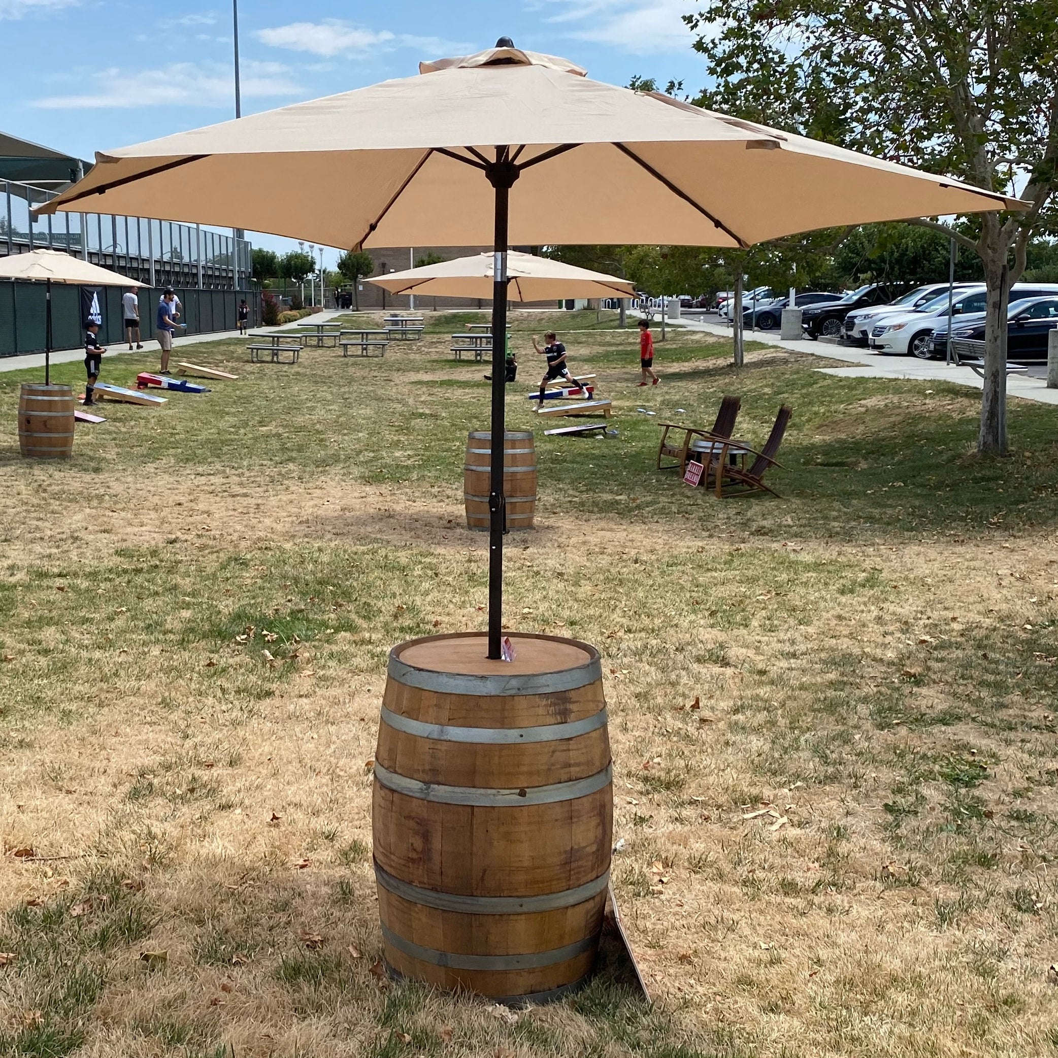 Umbrella Wine Barrel Barrel Dreams Inc.